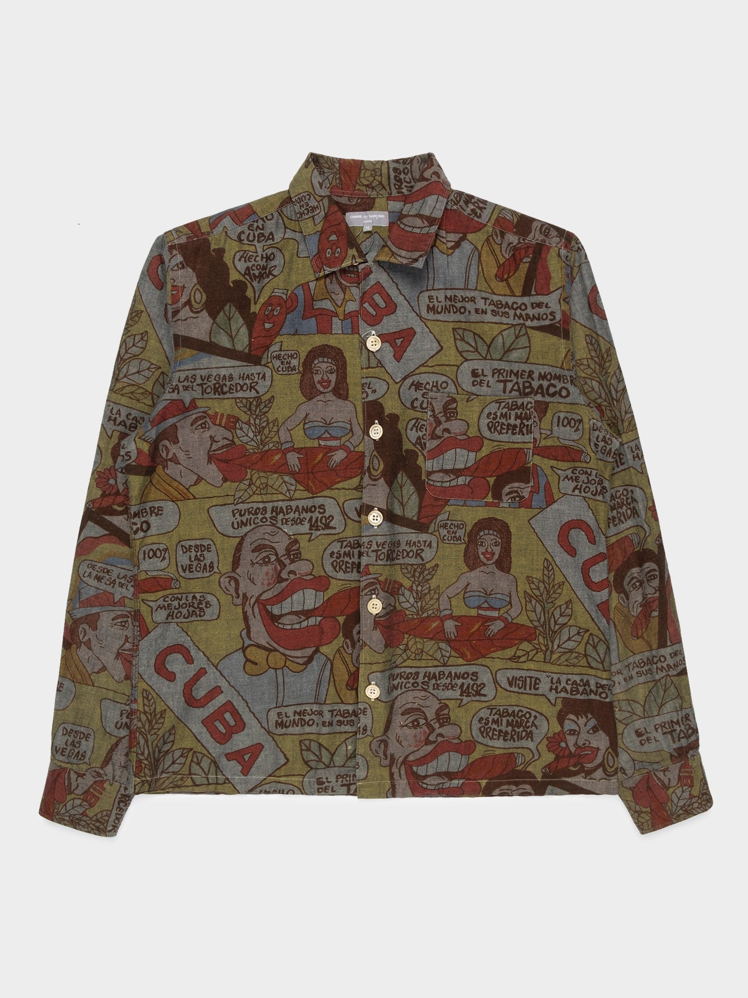 comme de garcons dress shirt Cuba Button Up Shirt
