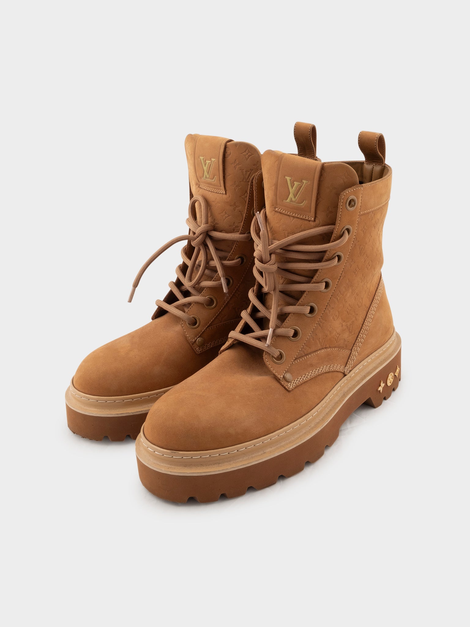 Buy Louis Vuitton Timberland Monogram Boots Online at Groupie