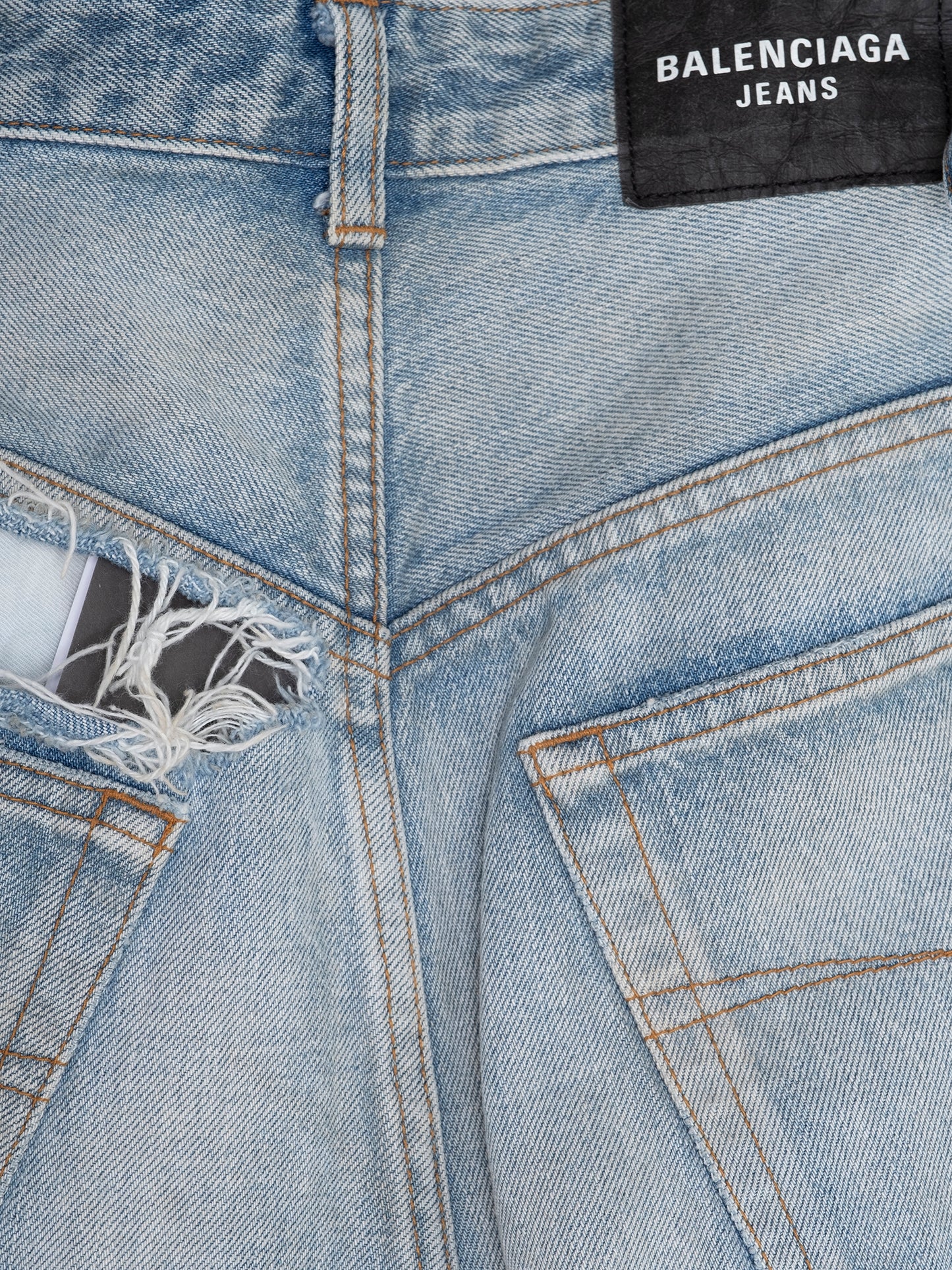 Destroyed Skater Blue Jeans