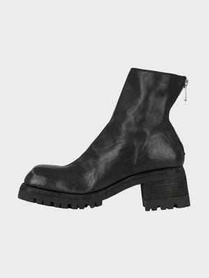 986v Horse Leather Back Zip Boots