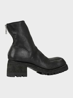 986v Horse Leather Back Zip Boots