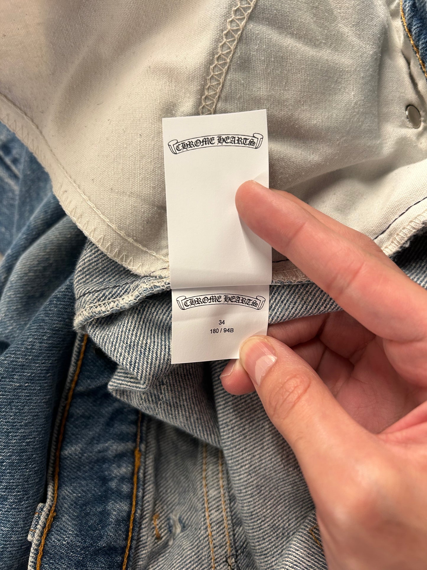 Blue Patched Levis 517