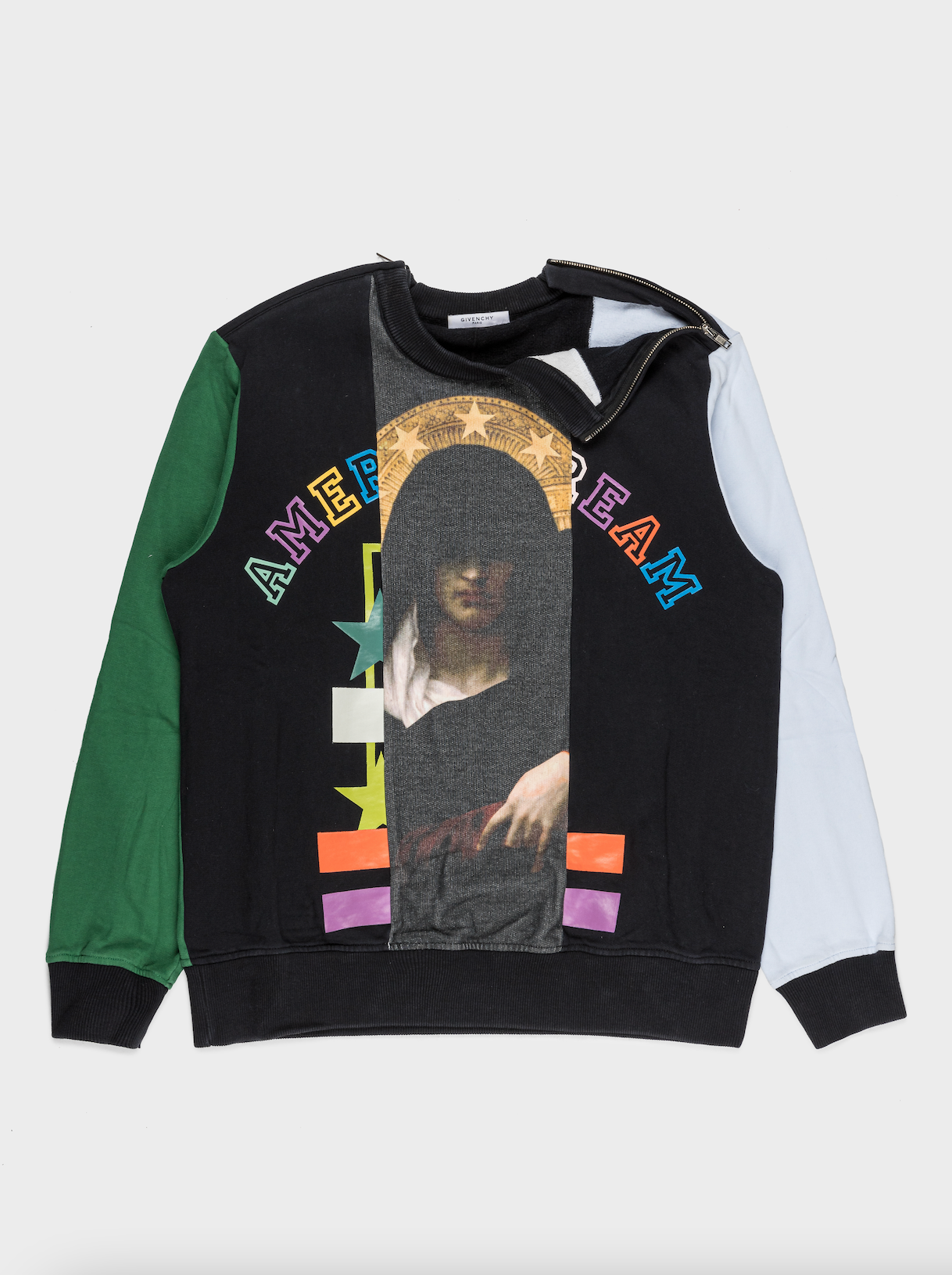 Split crewneck sweatshirt shop