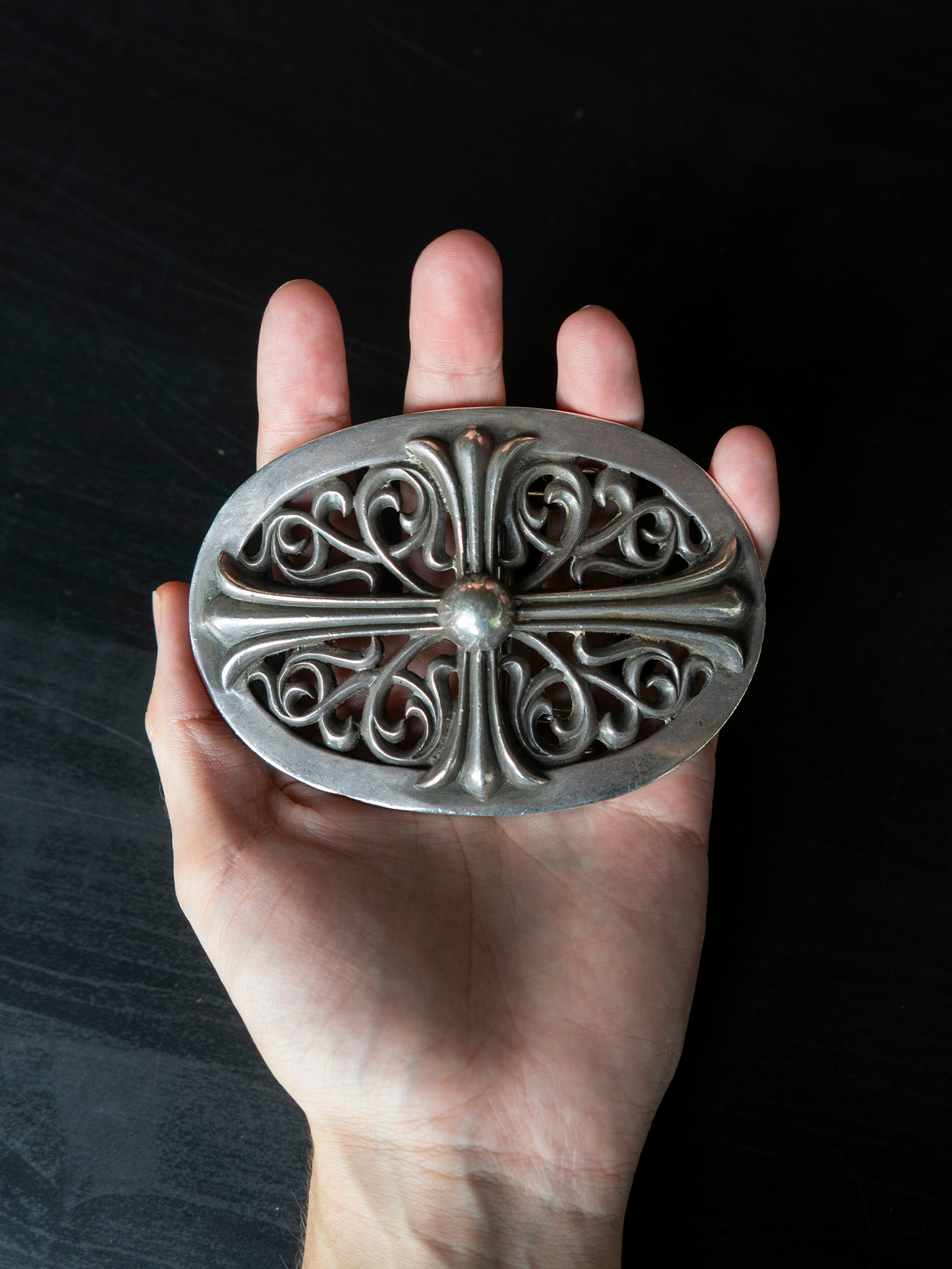 XXL Oval Cross Buckle