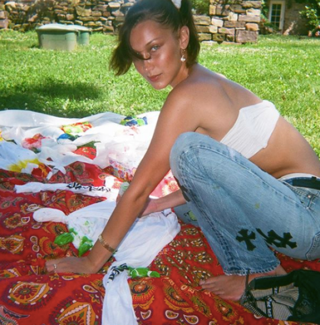 1/49 Bella Hadid Tie Dye Pocket Longsleeve