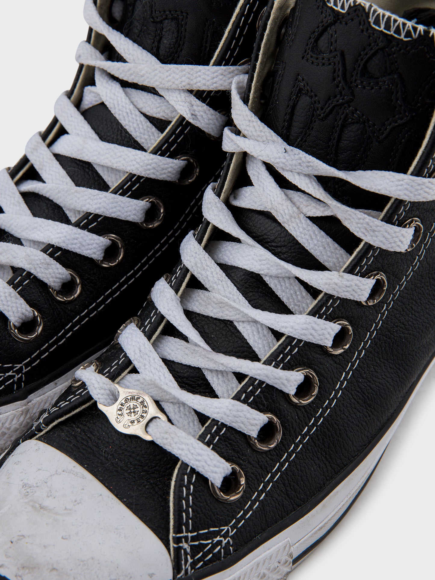 Cross Patched Leather Converse