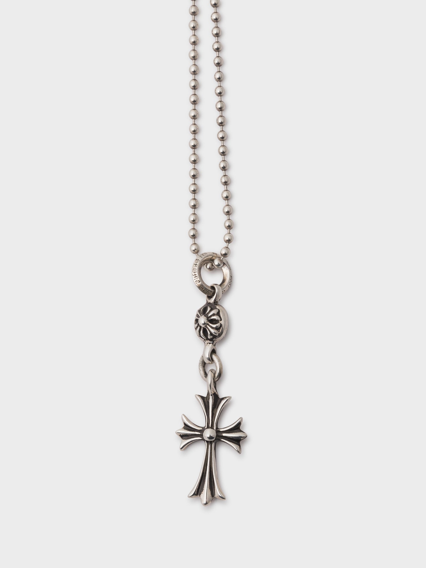 Tiny CH Cross Ball Pendant