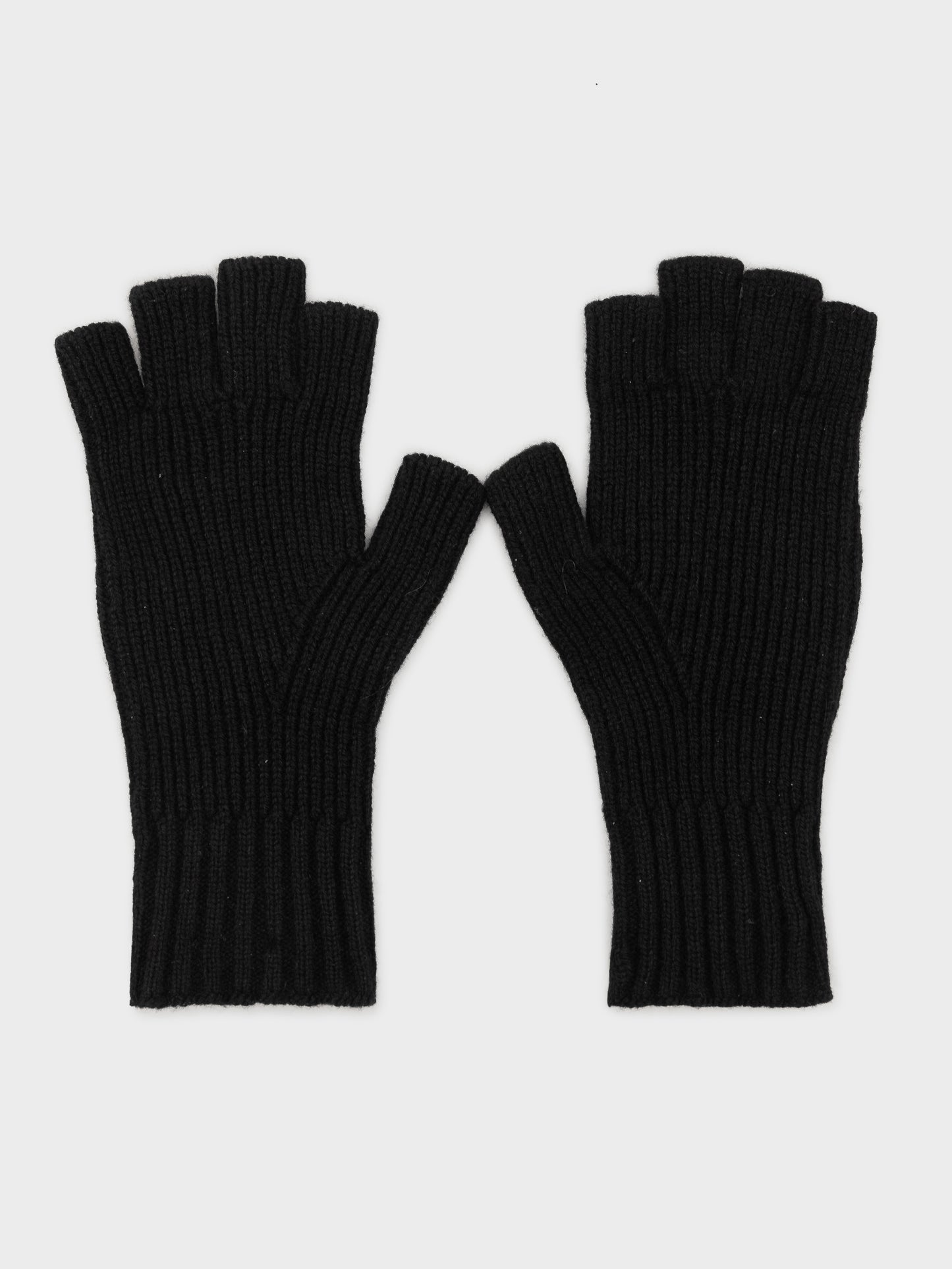 Studded Cashmere Fingerless Gloves