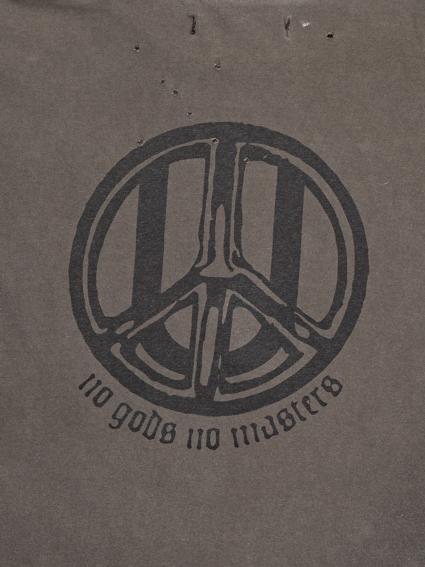 'No Gods No Masters' Distressed T-Shirt
