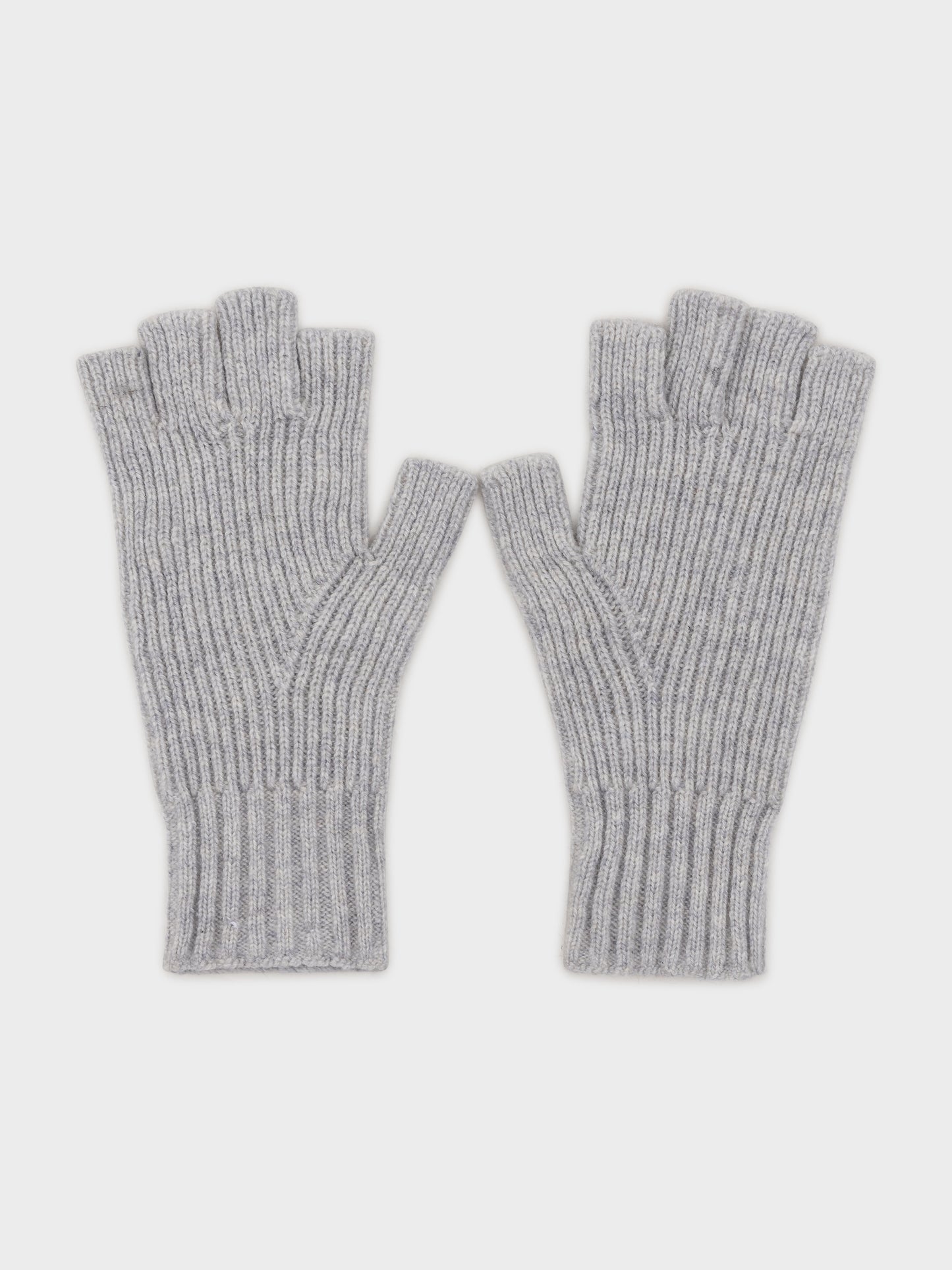 Studded Cashmere Fingerless Gloves