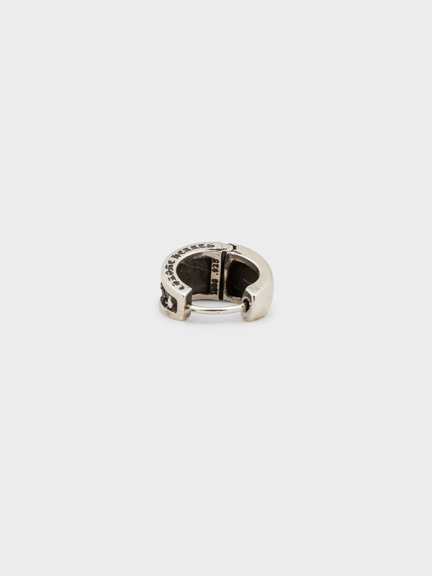 Large Plus V Band Hoop Earring