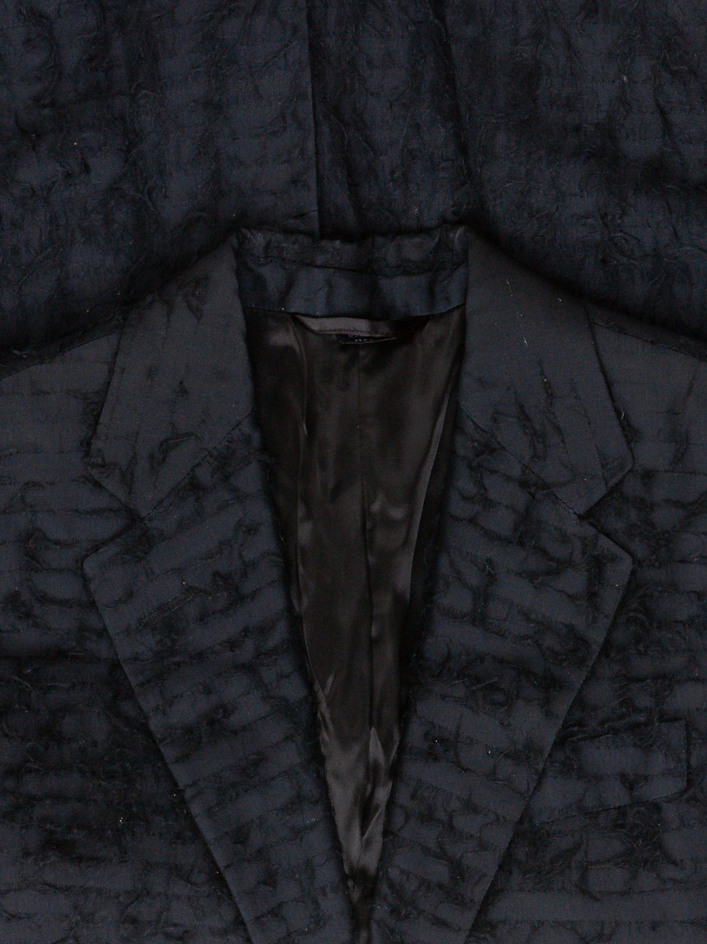 Runway Mohair Distressed Blazer