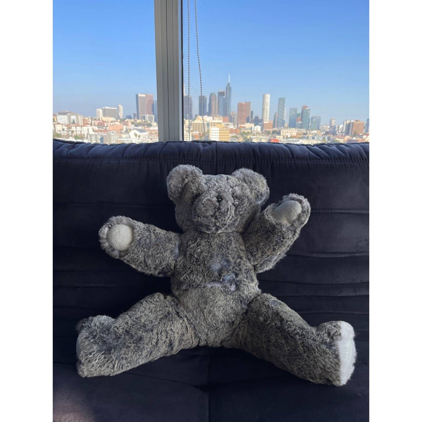 Big Coyote Fur Teddy Bear - Groupie