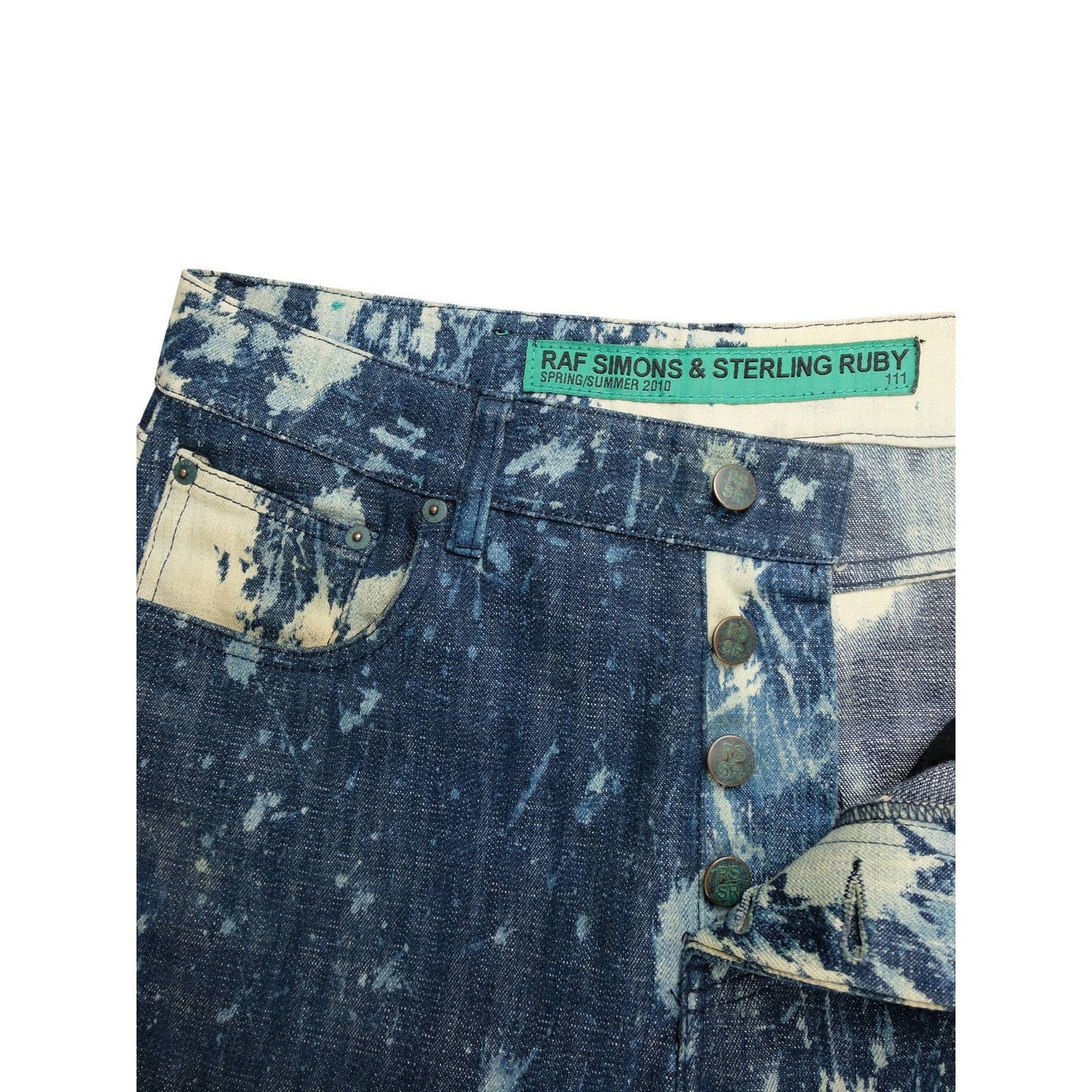 SS10 Bleach Splatter Jeans - Groupie