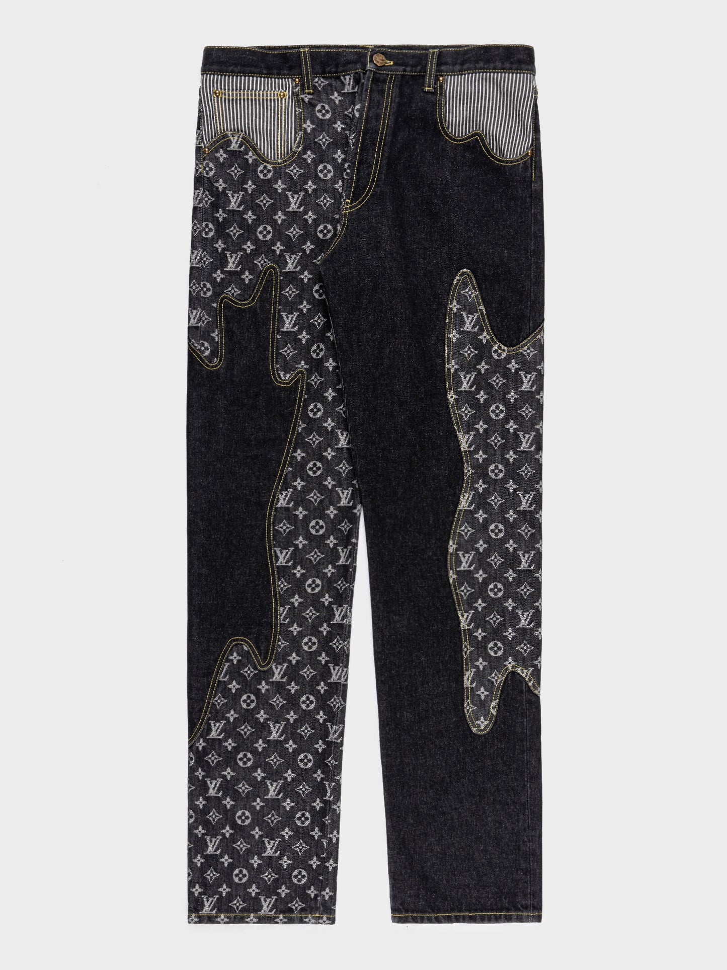 Louis Vuitton Lv Patch Monogram Denim Jeans mens