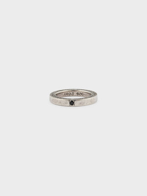 3MM Black Diamond Spacer Ring