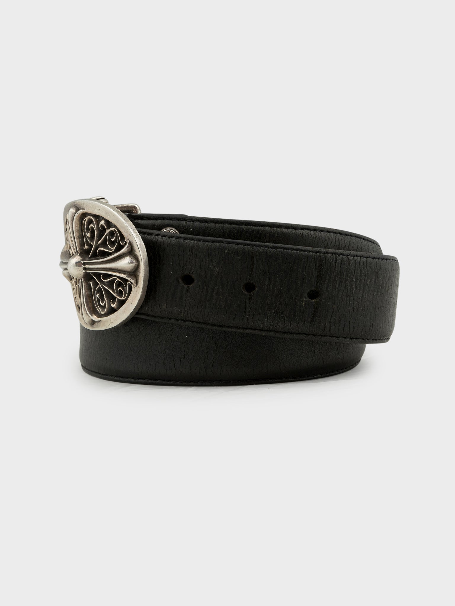 Buy Chrome Hearts Oval Cross Buckle Belt Online at Groupie
