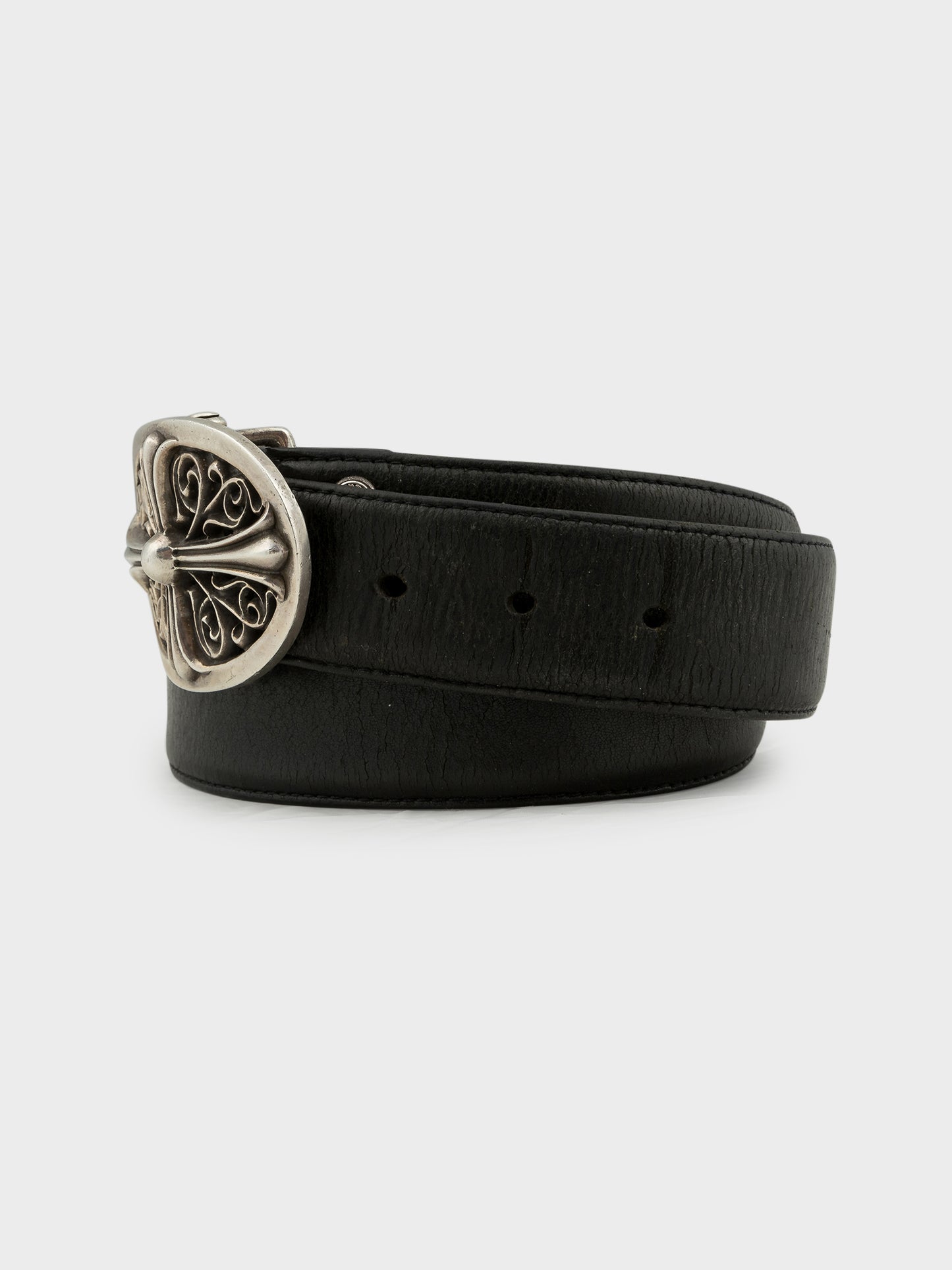 Oval Cross Buckle Belt