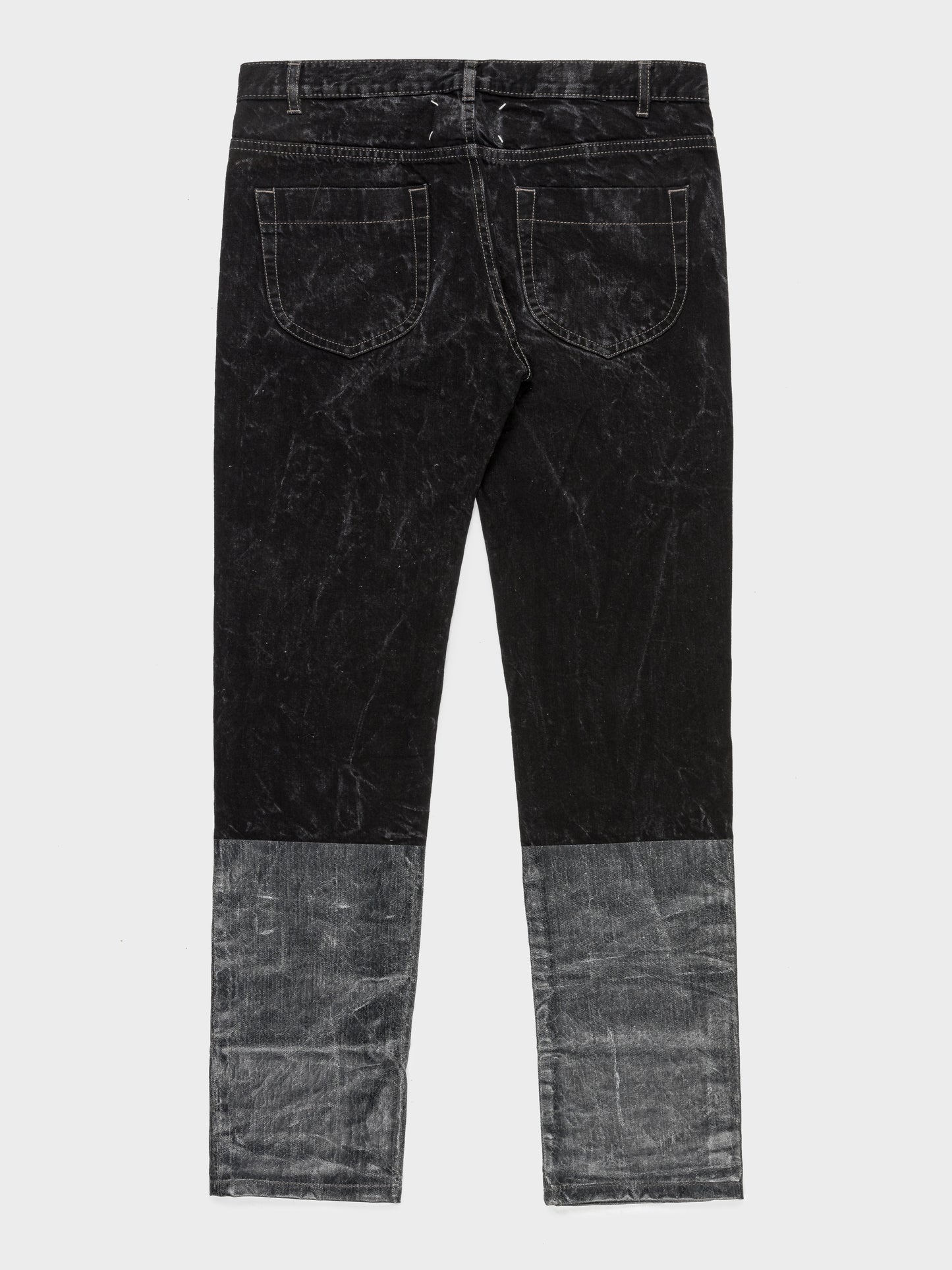 Two-Tone Washed Jeans