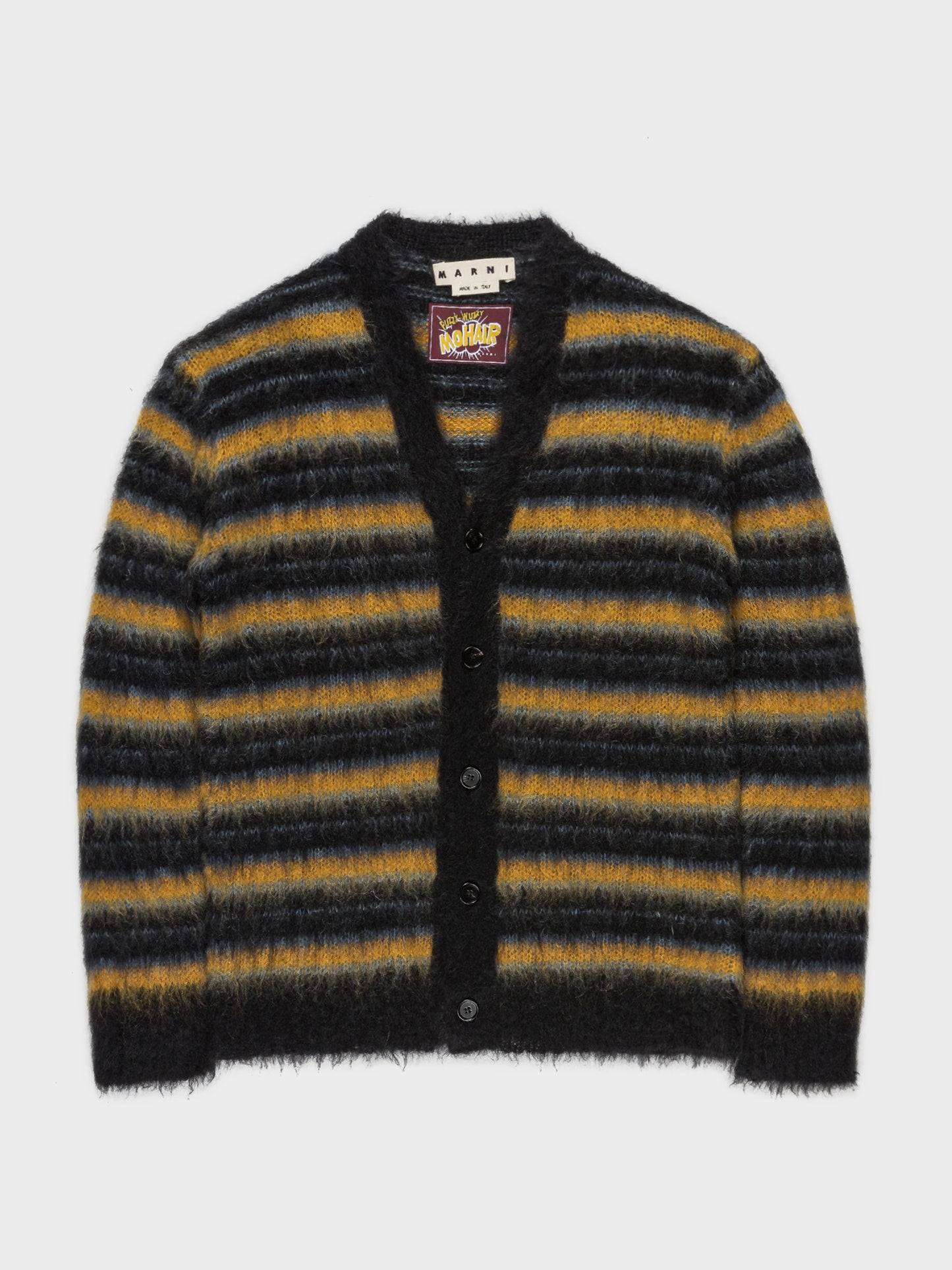 Striped Mohair Cardigan