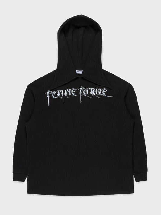 Femme Fatale Collared Hoodie