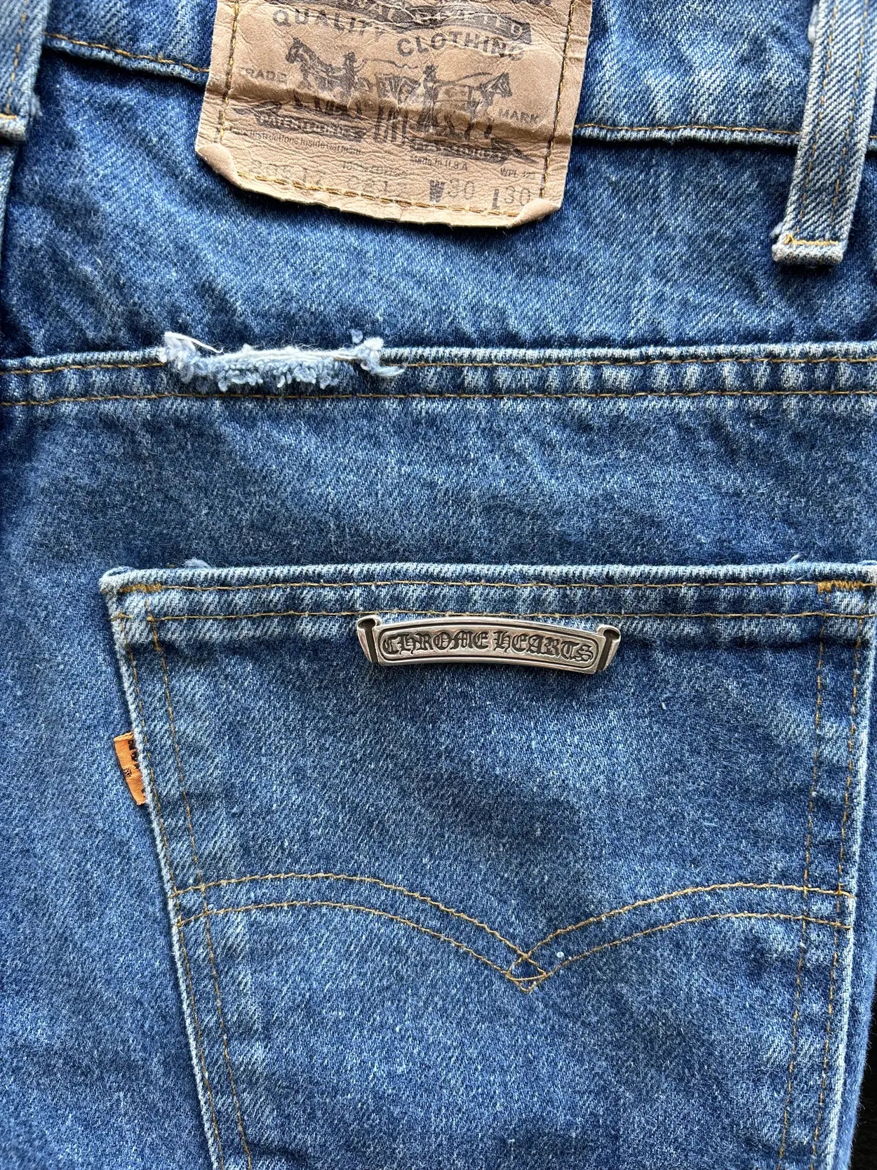 Classic Levi’s Patched Jeans