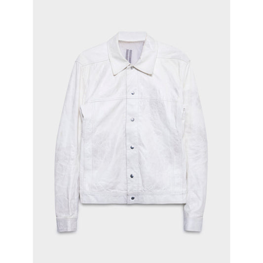 Tecuatl Chalk White Lamb Leather Jacket