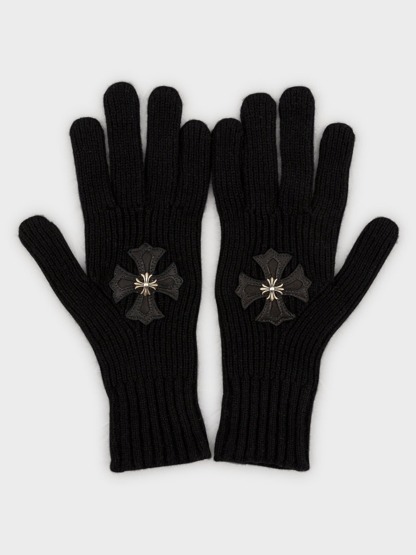 Patched Cashmere Gloves