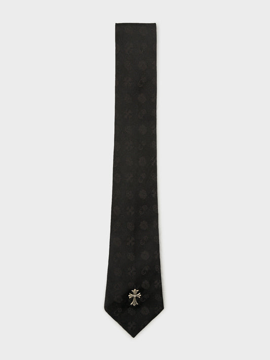 Silk Cross Stud Tie