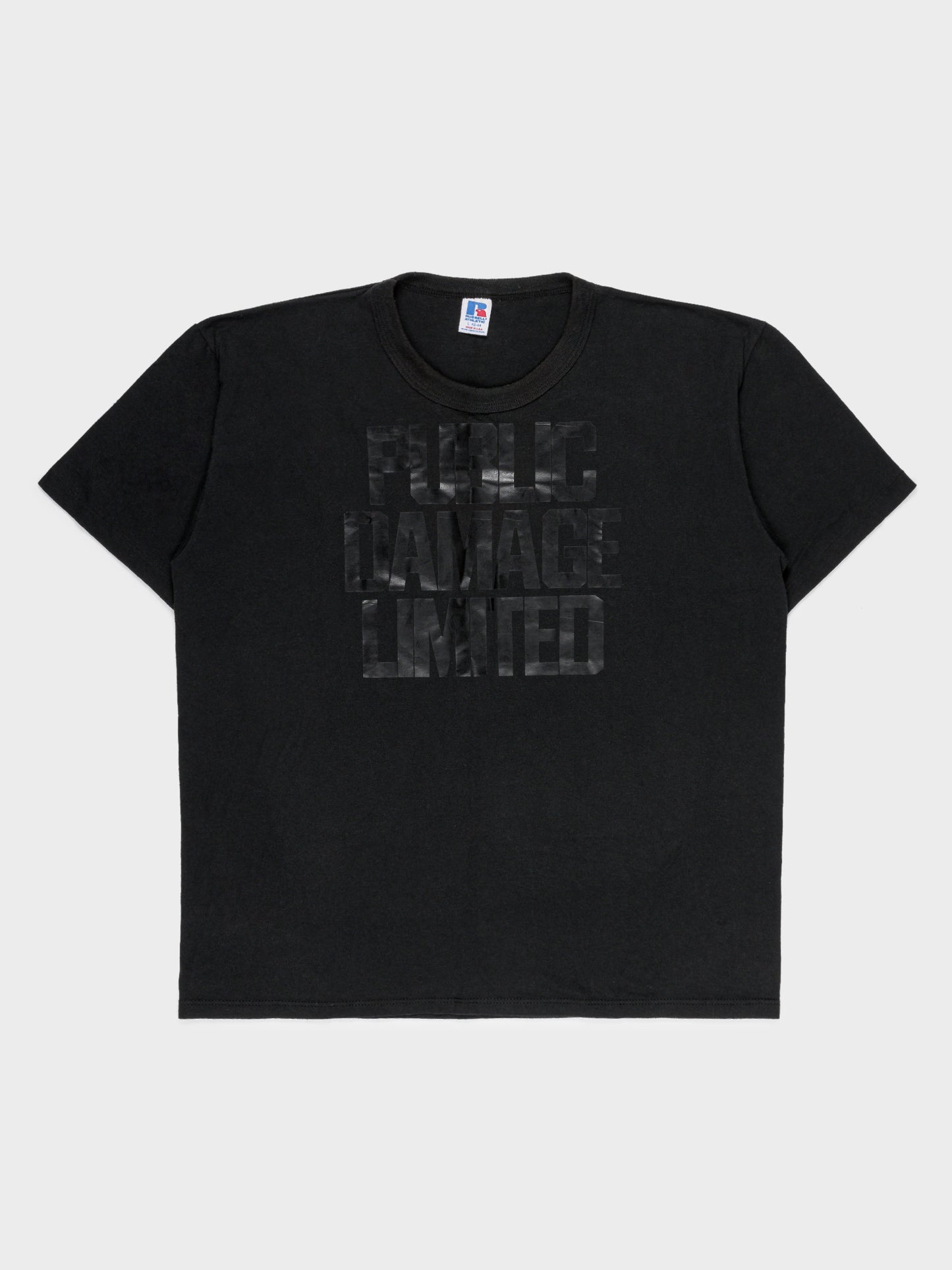 One-off Russel Tag "Public Damage Limited" T-Shirt