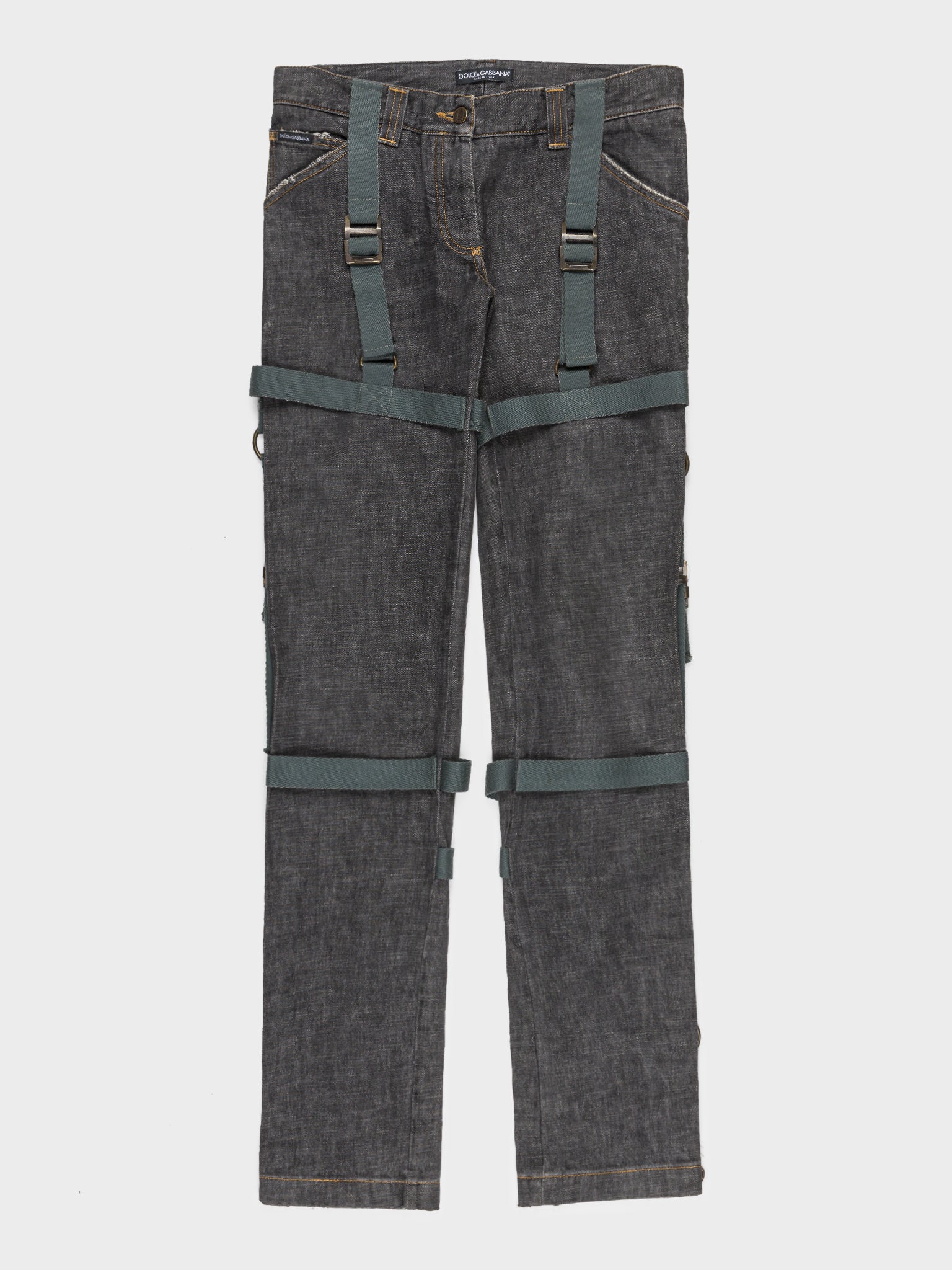 Buy Dolce & Gabbana Bondage Harness Jeans Online at Groupie