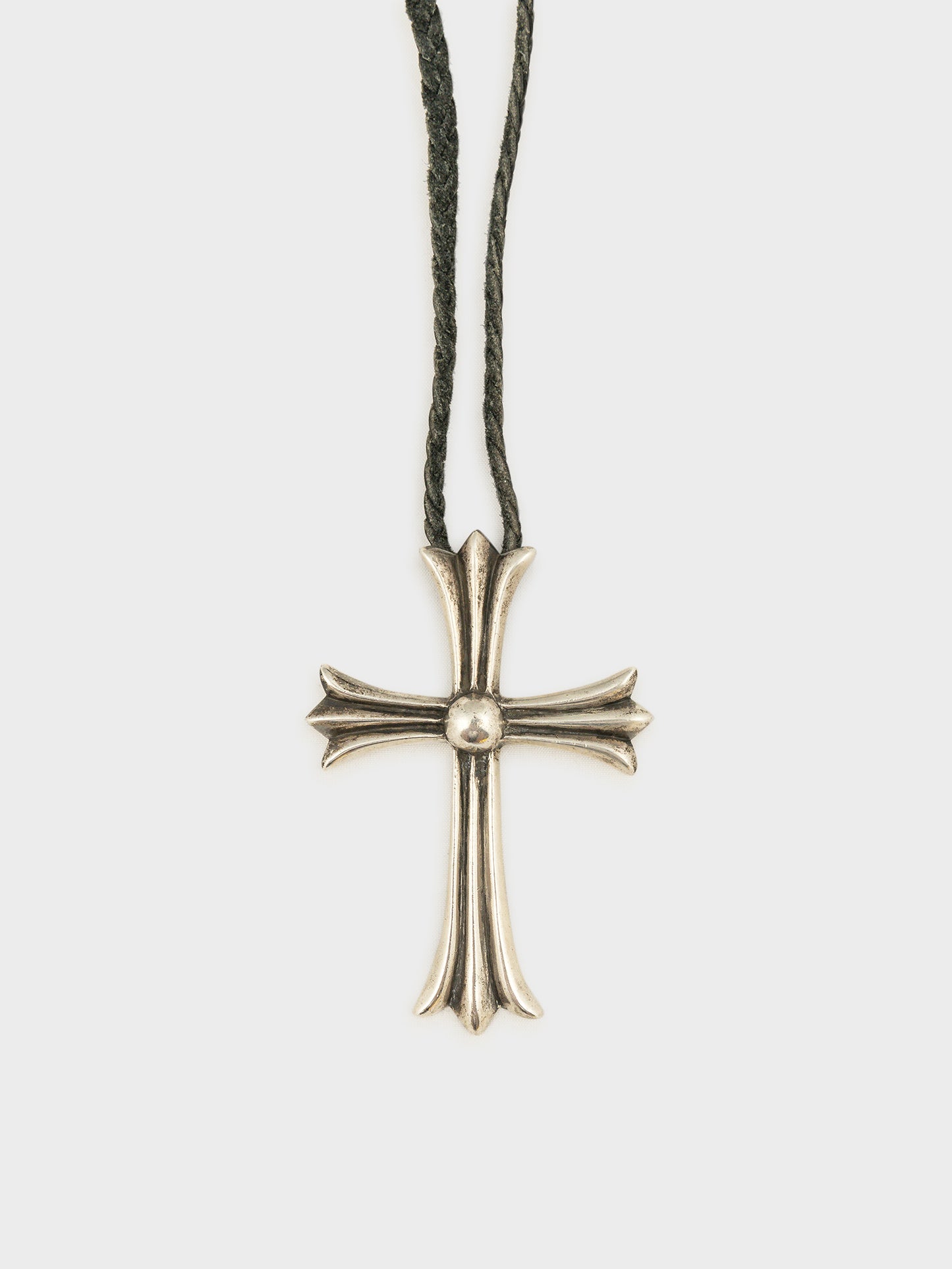 Large Cross Necklace with Rope