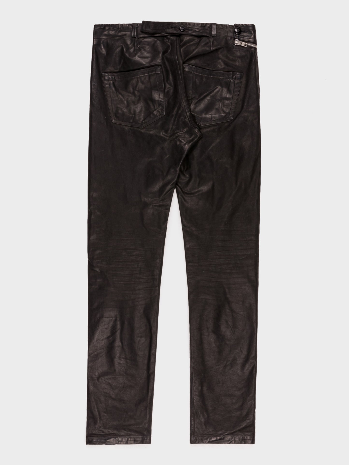 Leather Aircut Trousers