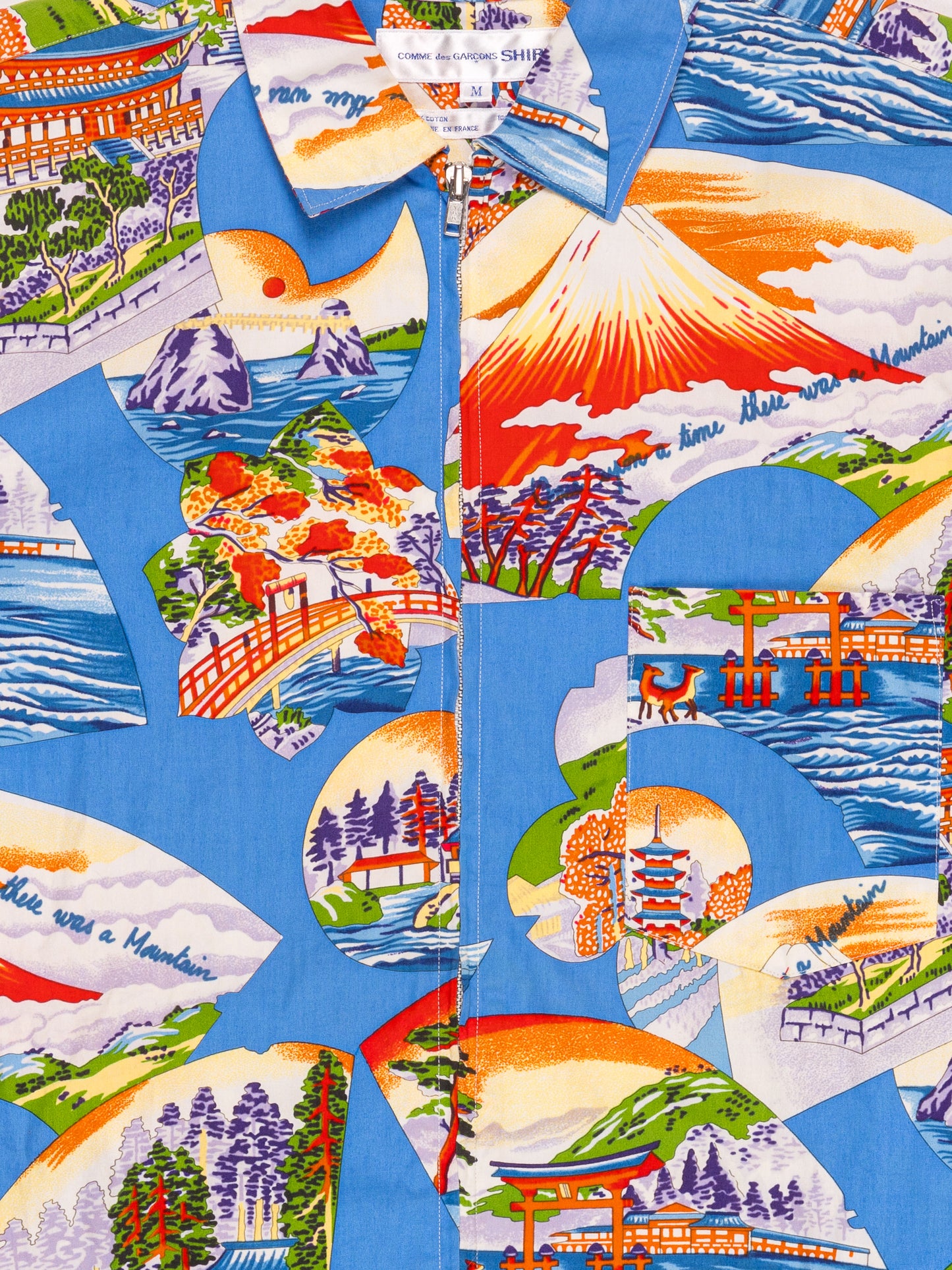 Scenic Japanese Zip Up Shirt