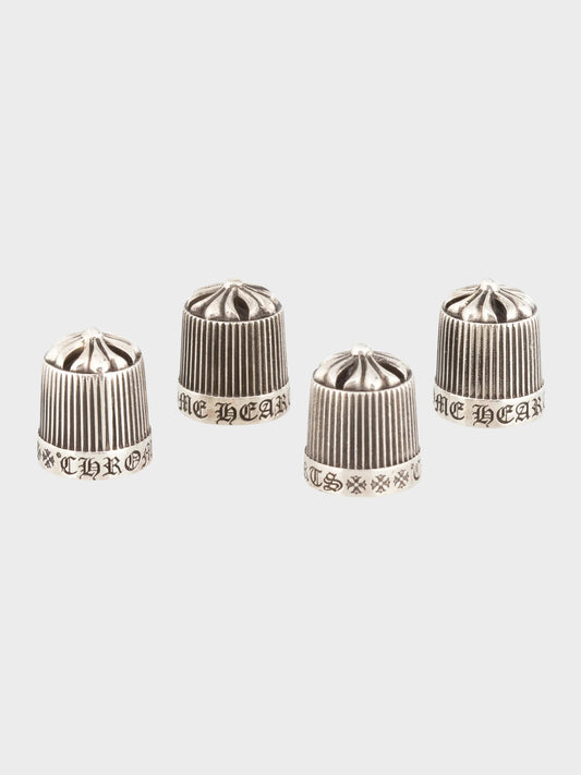 Silver Tire Cap Set