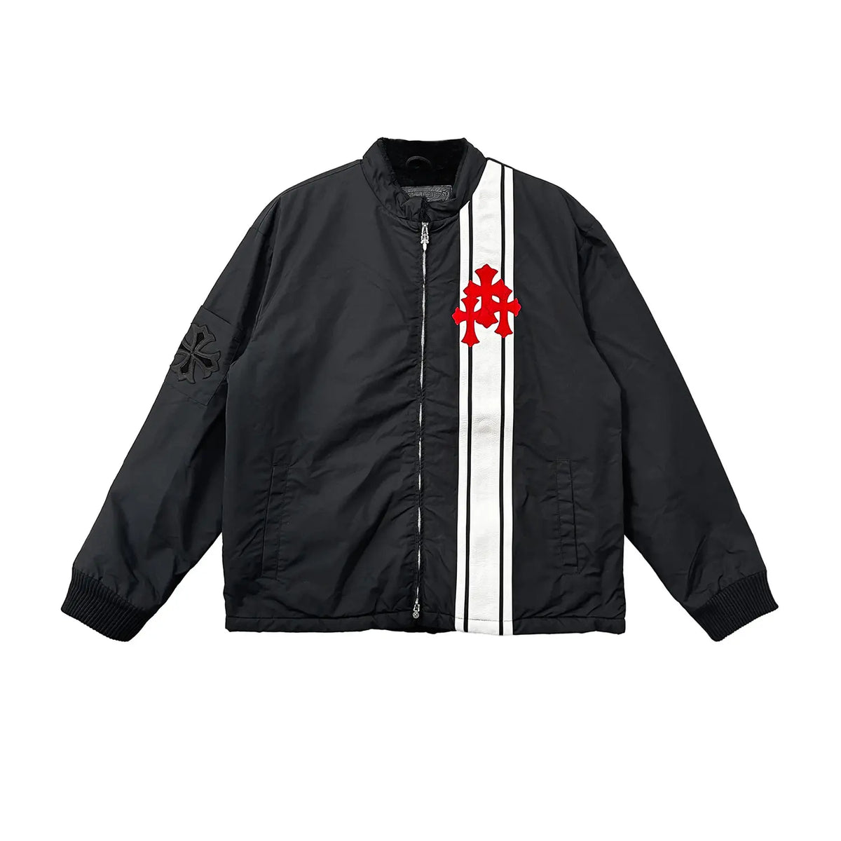 Fur Lined Patch Jacket Chrome Hearts