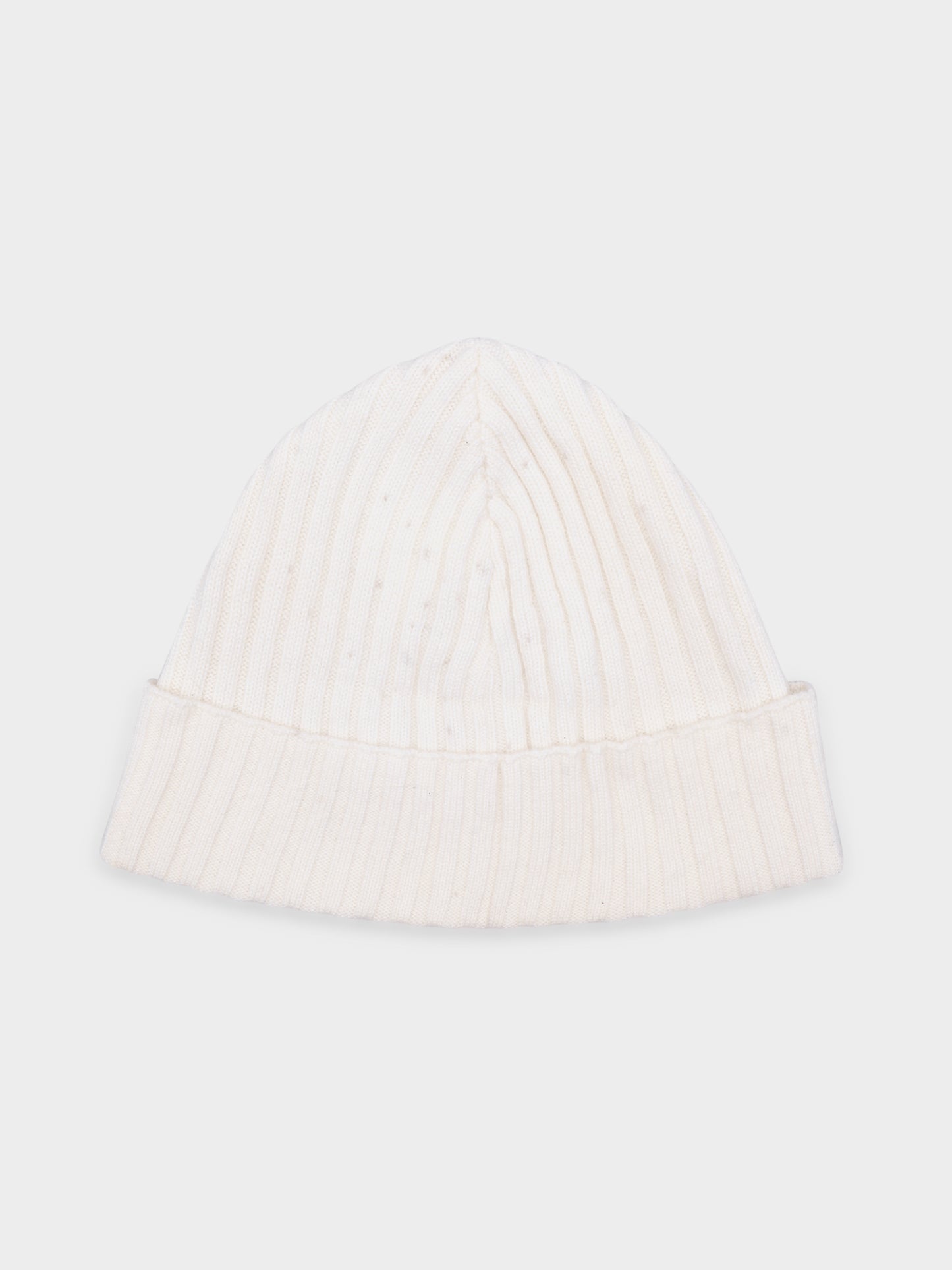 Cream Cashmere Plus Patch Beanie