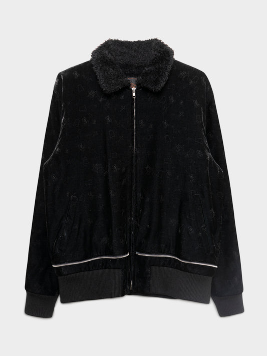 Witches Cell Division Velour & Fur Bear Jacket