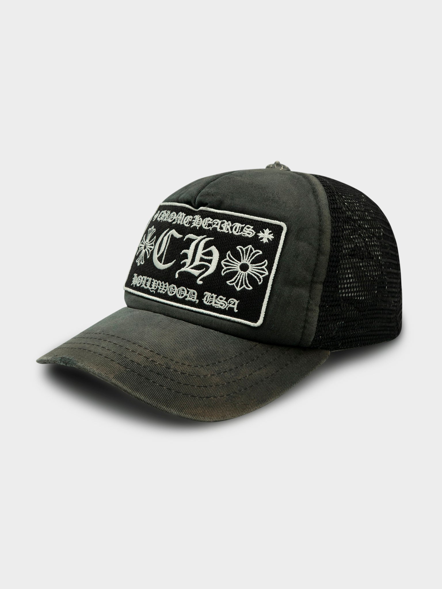 Chrome Hearts: Vintage Black Trucker Hat | Groupie