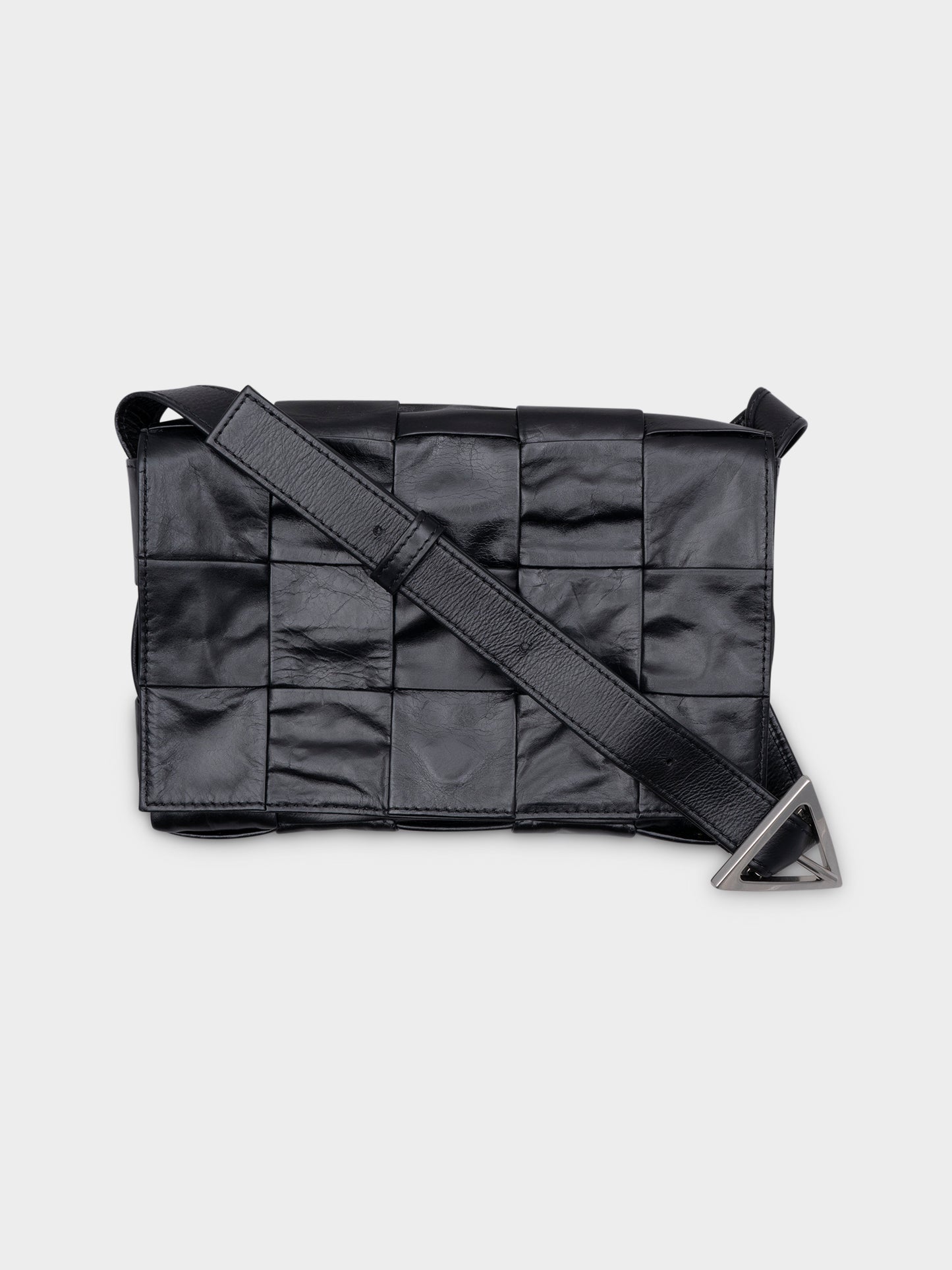 Leather Intrecciato Quilted Cassette Bag