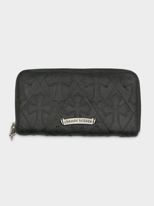 Patch Quilted Rec F Zip Wallet