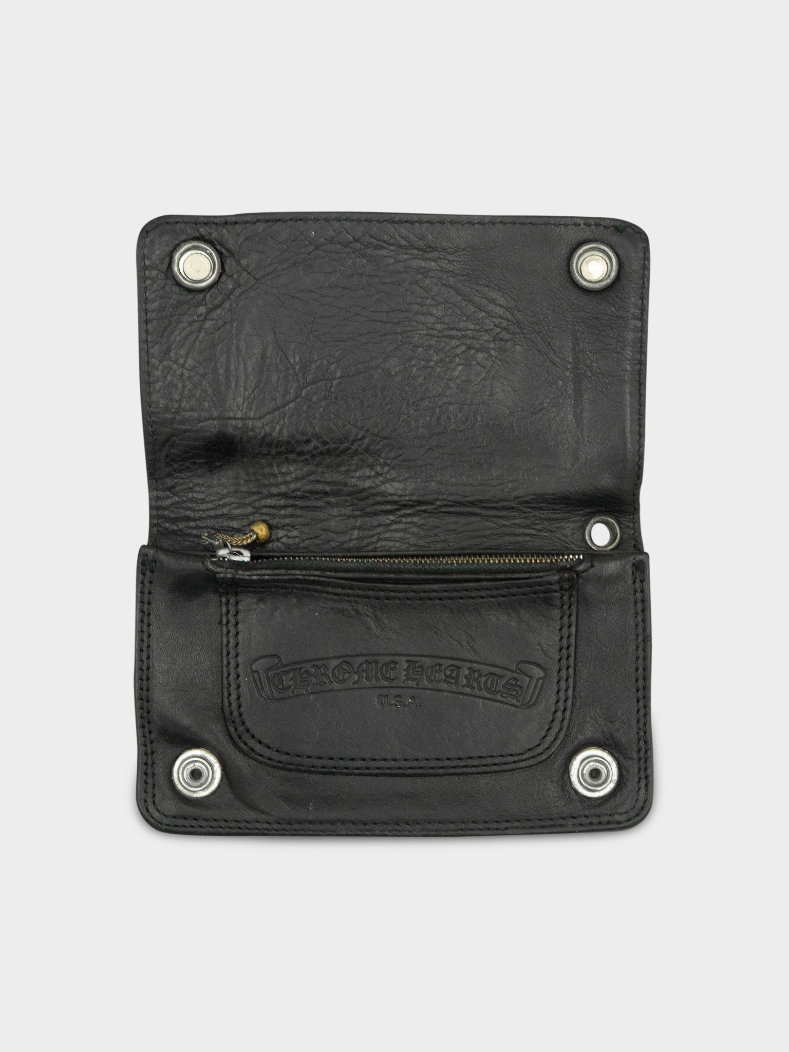 Fleur Snap Wallet Chrome Hearts
