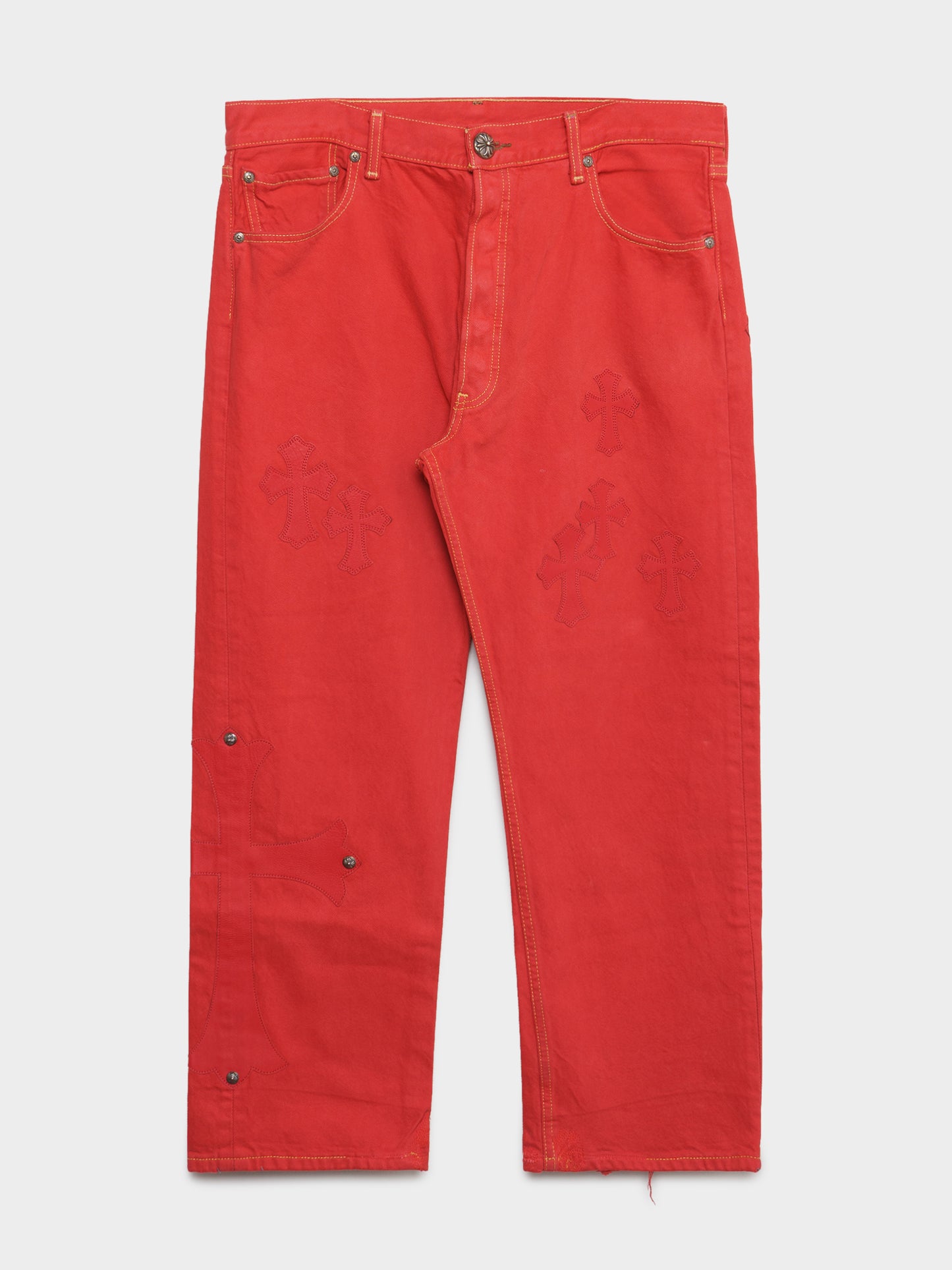 Paris Red Patched Levi’s Jeans