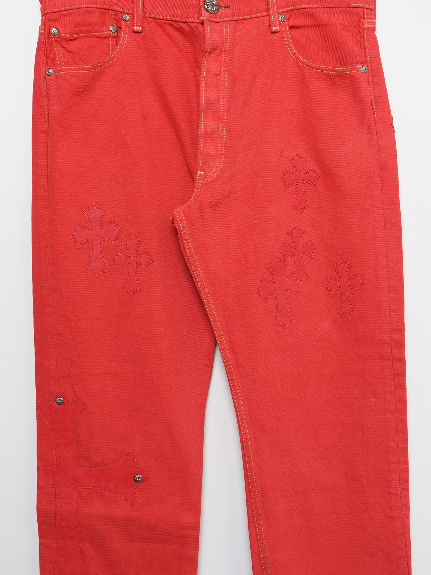 Paris Red Patched Levi’s Jeans