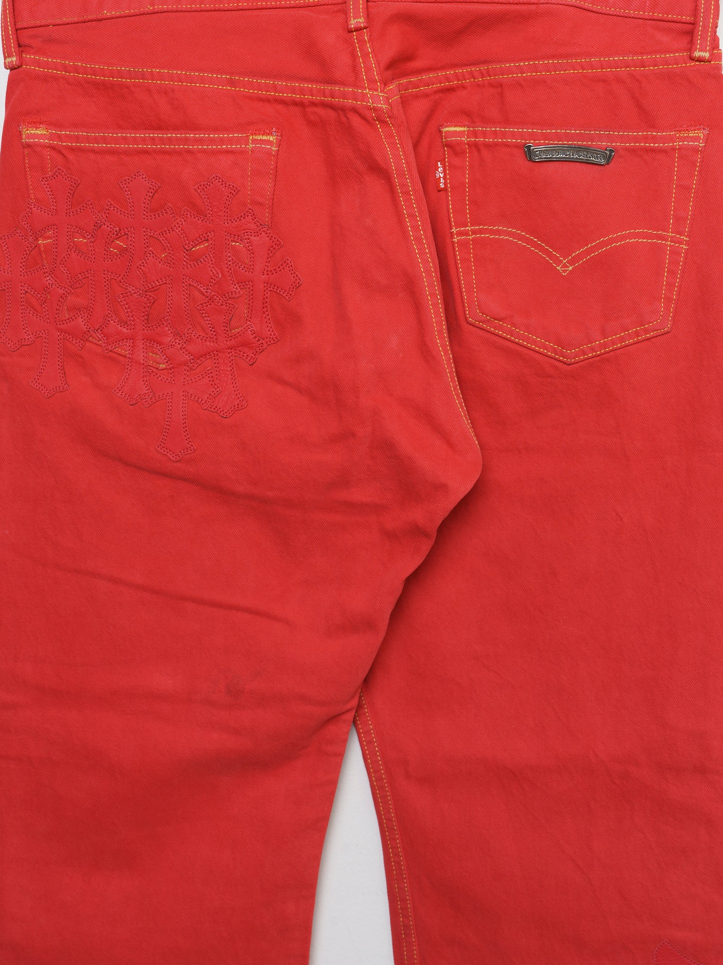 Paris Red Patched Levi’s Jeans