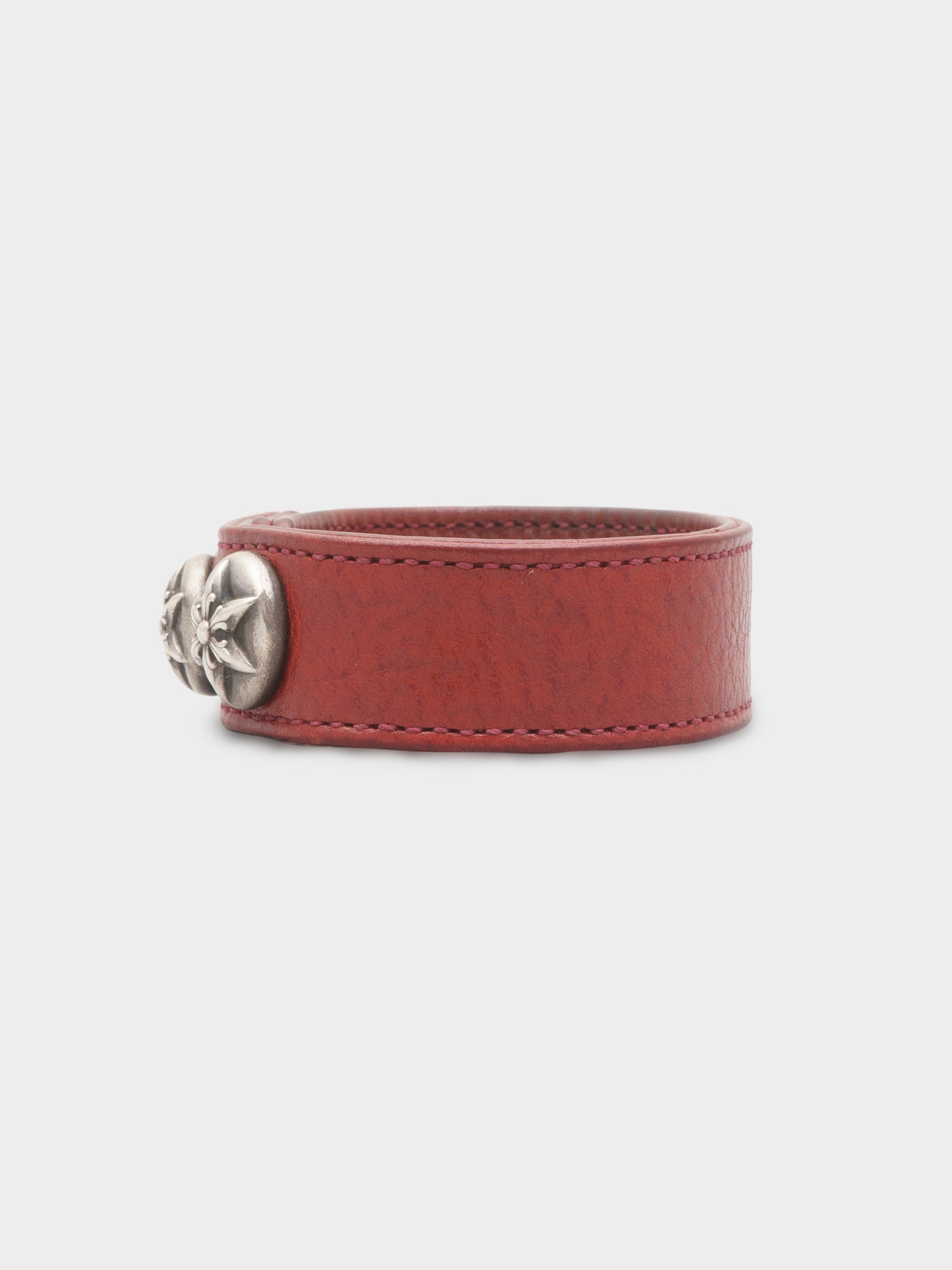 Red Leather Star Bracelet