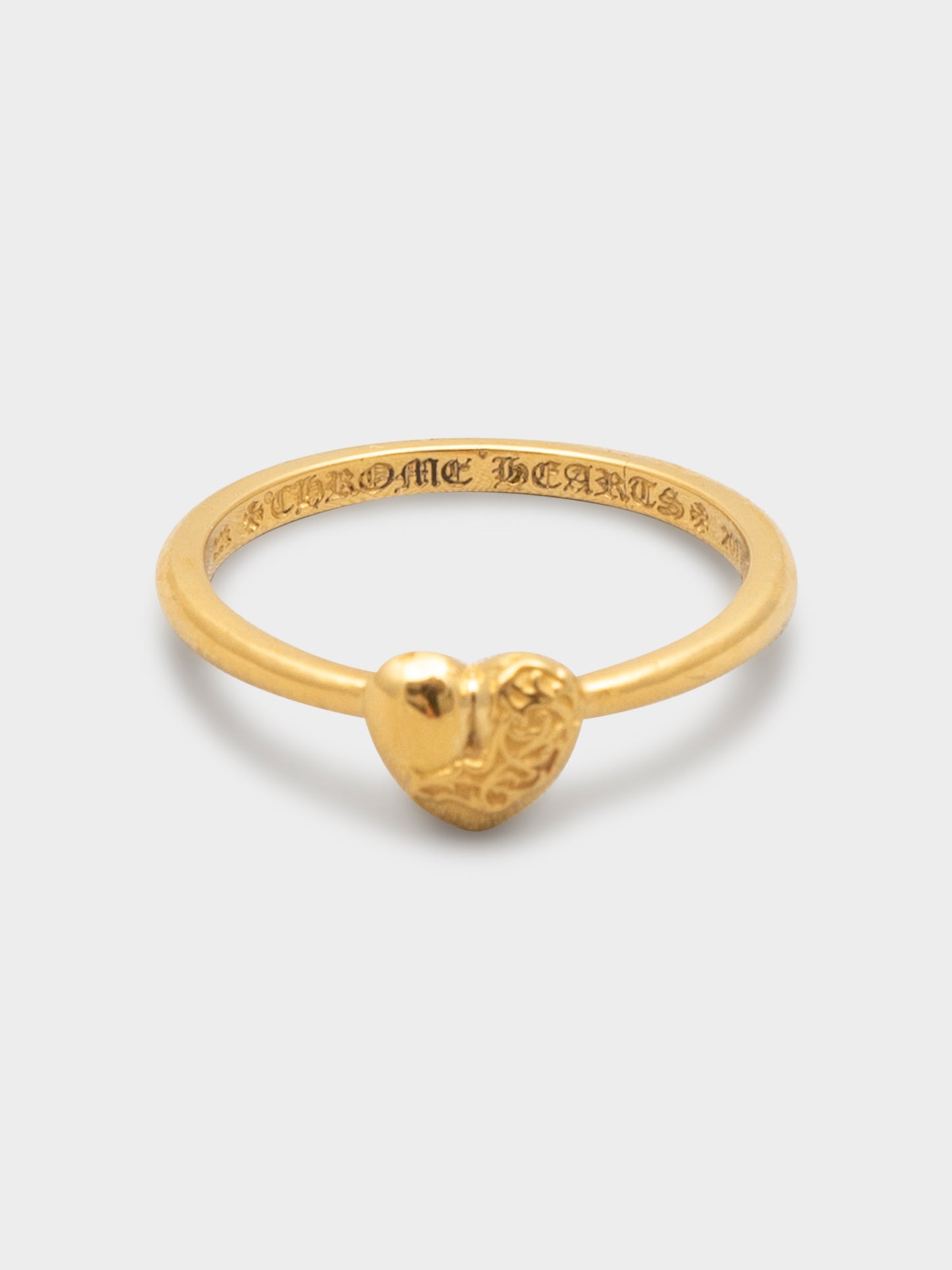 22k Heart Bubblegum Ring