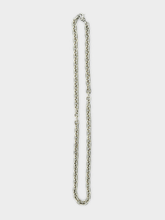 Large Paper Chain Necklace Chrome Hearts