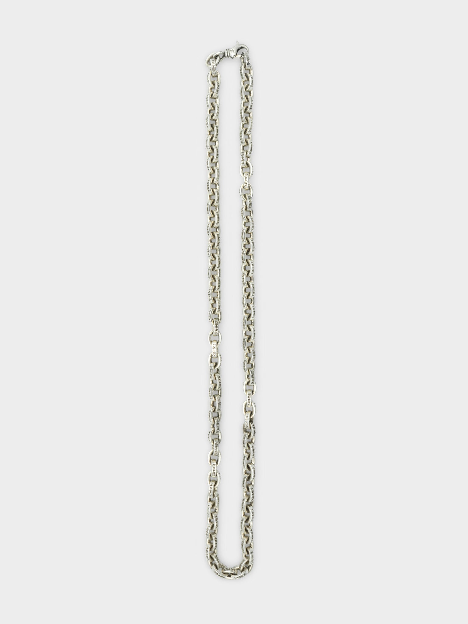 Large Paper Chain Necklace Chrome Hearts