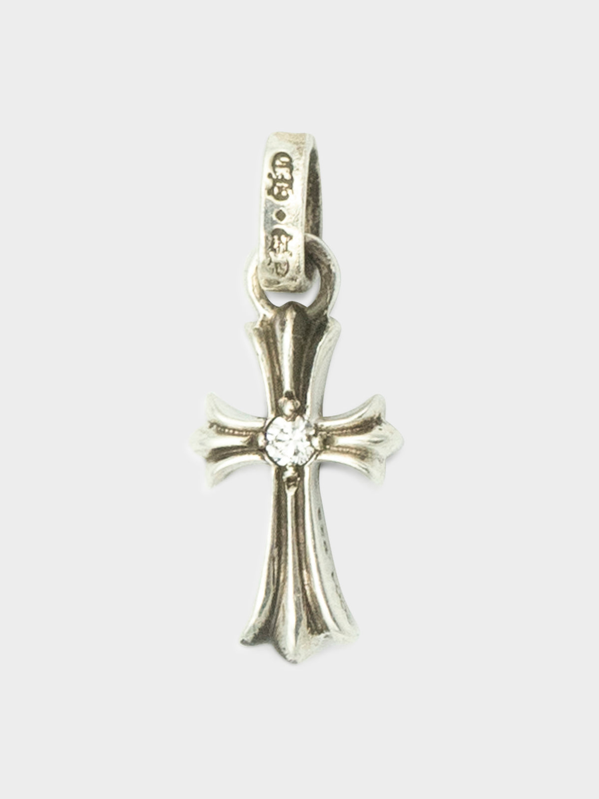 Center Stone Baby Fat Pendant - Diamond